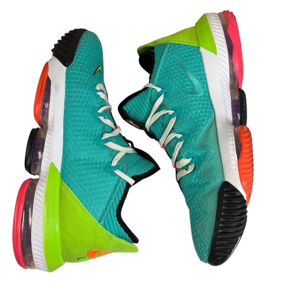 Nike Other - Nike LeBron 16 Low Air LBJ Hyper Jade Basketball Shoes Men’s 11